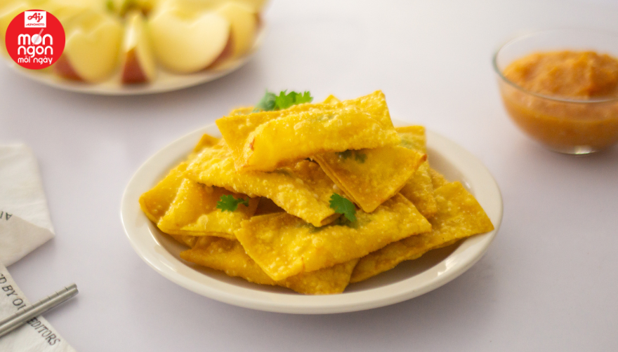 Hoành thánh tôm xốt vị Thái